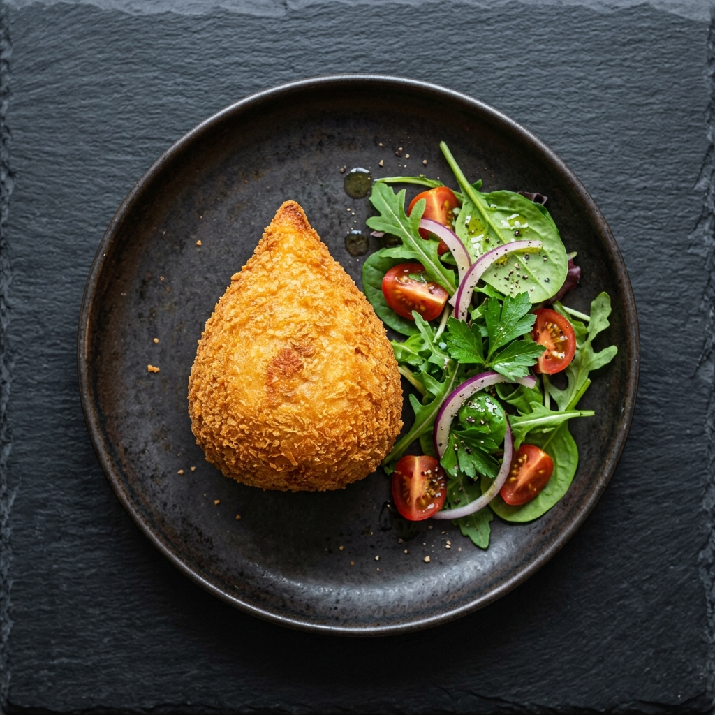 Coxinha mit Salat